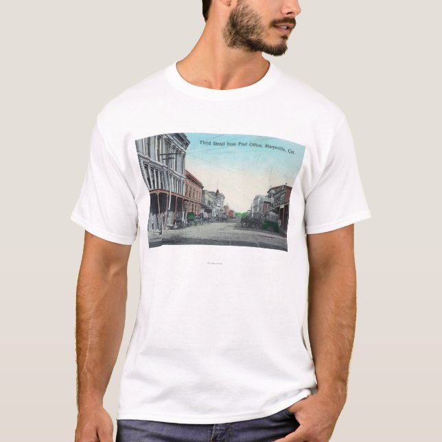 Ansicht der dritten Straße von der Post T-Shirt (Vorderseite)