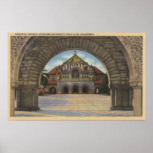 Ansicht der Erinnerungskirche, Stanford U. Poster