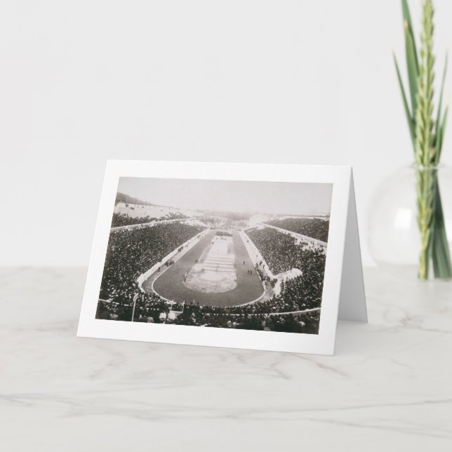 Ansicht der ersten offiziellen olympischen Spiele Karte (Vorderseite)