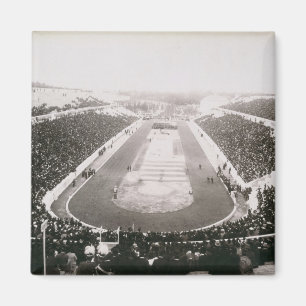 Ansicht der ersten offiziellen olympischen Spiele Magnet