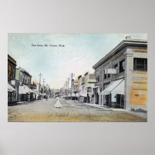 Ansicht der ersten Straße 2 Poster