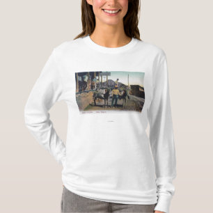 Ansicht der Esel, die WaterBisbee, AZ tragen T-Shirt