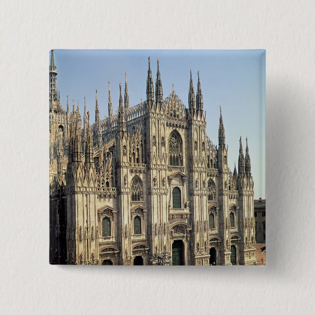 Ansicht der Fassade, angefangen 1386 Button (Vorderseite)