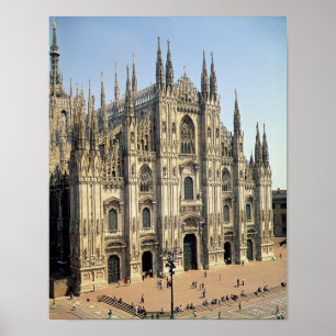 Ansicht der Fassade, angefangen 1386 Poster