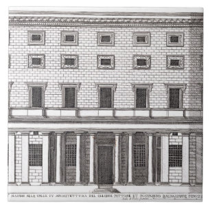 Ansicht der Fassade von Palazzo Massimi alla Fliese