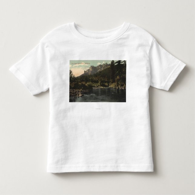 Ansicht der Felsspitzen, Schloss-Felsen Kleinkind T-shirt (Vorderseite)