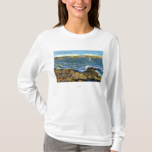 Ansicht der Fischerboote von York-Strand T-Shirt
