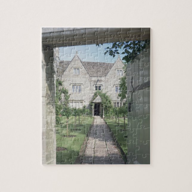 Ansicht der Front des Hauses (Foto) Puzzle (Vertikal)