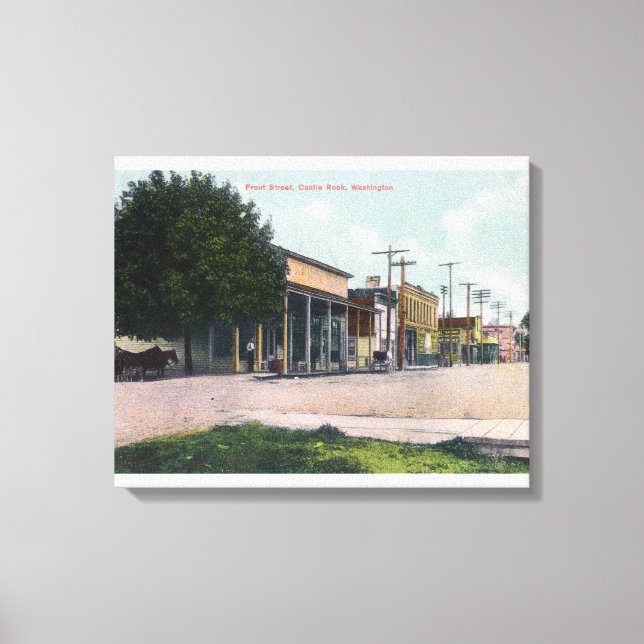 Ansicht der Front Street 2 Leinwanddruck (Vorderseite)