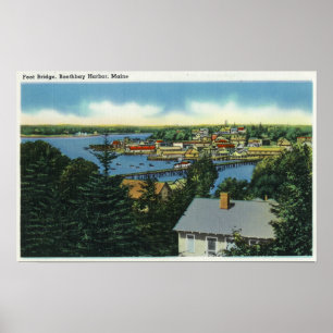 Ansicht der Fuß-Brücke Poster