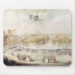 Ansicht der Gärten und des Chateaus von Versailles Mousepad