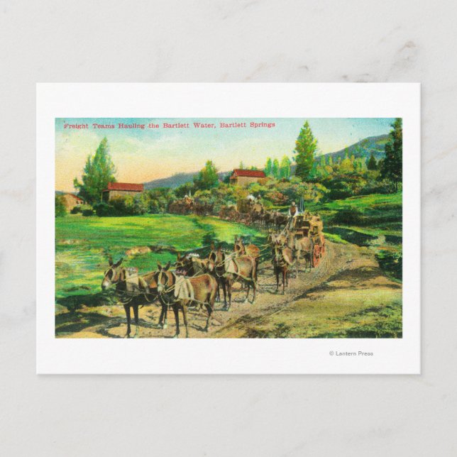 Ansicht der Güterteams für die Beförderung von Bar Postkarte (Vorderseite)