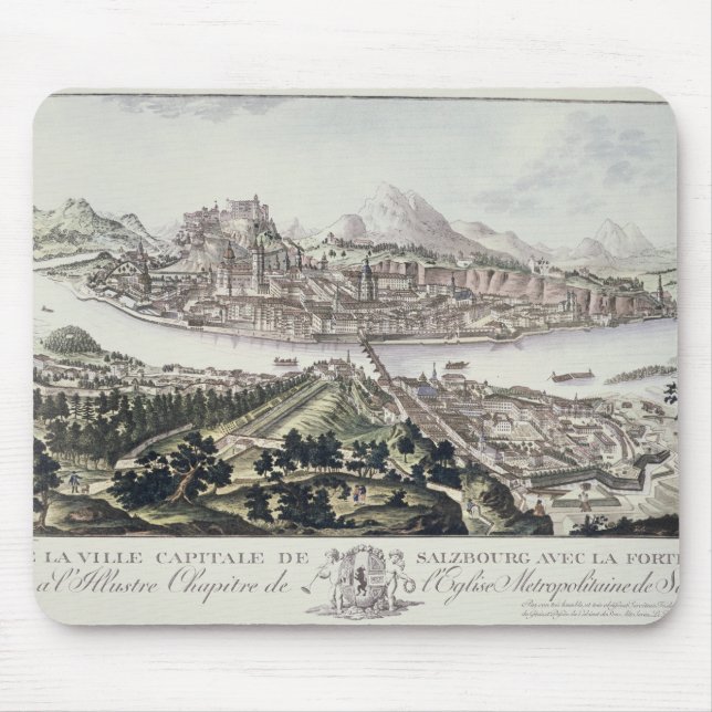 Ansicht der Hauptstadts-Stadt und der Festung von Mousepad (Vorne)