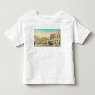 Ansicht der Hauptstraße, Pferdewagen Kleinkind T-shirt