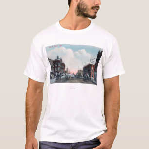Ansicht der Hauptstraßen-und Pferdewagen T-Shirt