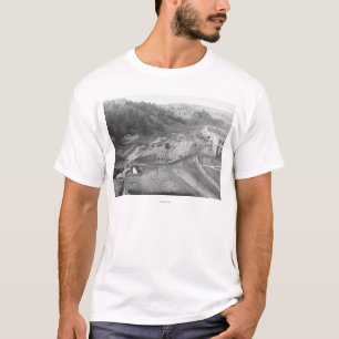 Ansicht der heißer Quellen, Sd-Fotografie T-Shirt