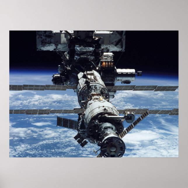 Ansicht der Internationalen Raumstation von Endeav Poster (Vorne)
