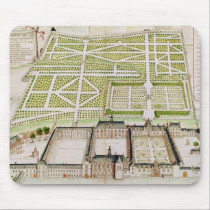 Ansicht der Jesuit-Uni im La Fleche, 1655 Mousepad