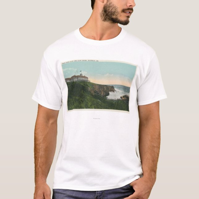 Ansicht der Kahlkopf-Klippe u. Äußeres der Klippe T-Shirt (Vorderseite)