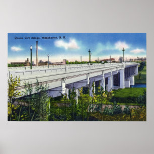 Ansicht der Königin-Stadt-Brücke Poster