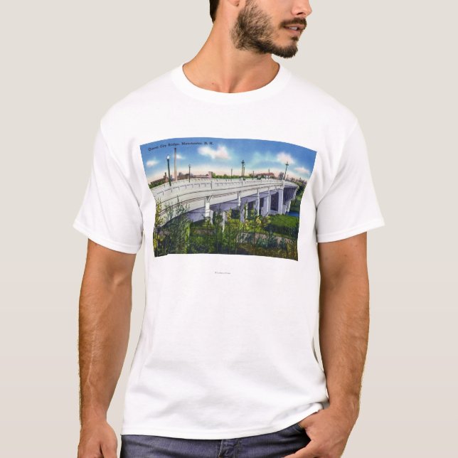 Ansicht der Königin-Stadt-Brücke T-Shirt (Vorderseite)