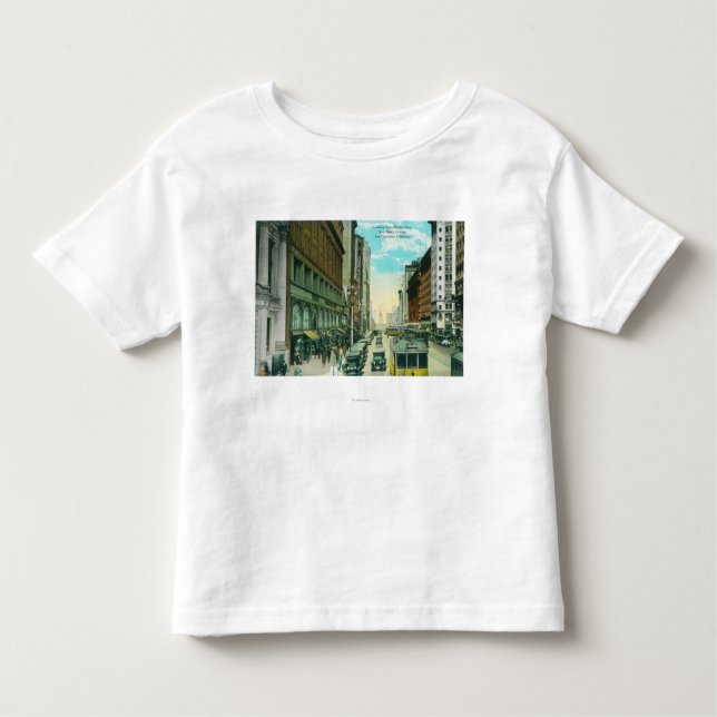 Ansicht der Markt-Straße von Grant-Straße Kleinkind T-shirt (Vorderseite)