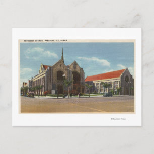 Ansicht der methodistischen Kirche Postkarte
