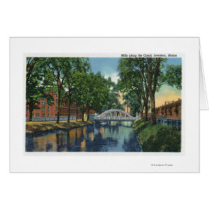 Ansicht der Mühlen entlang dem Kanal