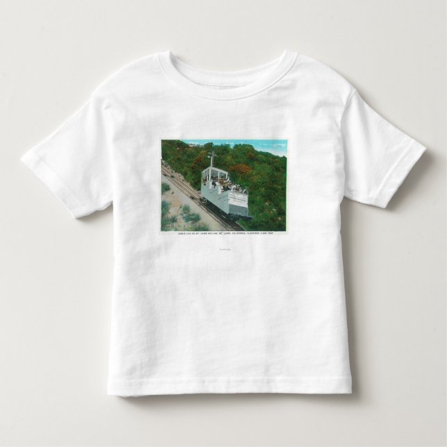 Ansicht der Neigungs-Drahtseilbahn Mt. Lowe Kleinkind T-shirt (Vorderseite)