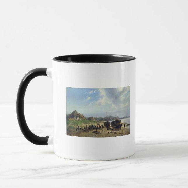 Ansicht der niederländischen Küste Tasse (Links)