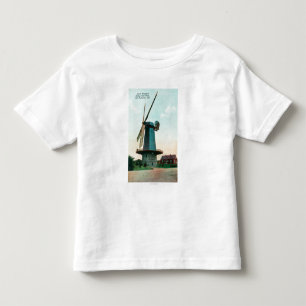 Ansicht der niederländischen Windmühle an Golden Kleinkind T-shirt