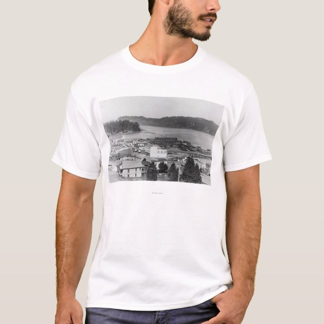 Ansicht der Nordbiegung, Oregon-Fotografie T-Shirt (Vorderseite)