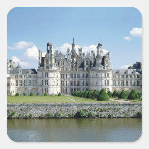 Ansicht der Nordwestfassade, 1519-46 Quadratischer Aufkleber