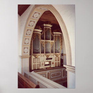 Ansicht der Orgel in der Kirche von Rotha Poster