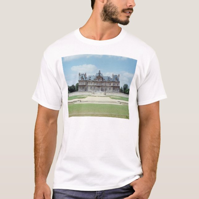 Ansicht der Ostfassade von Chateau de Maisons T-Shirt (Vorderseite)