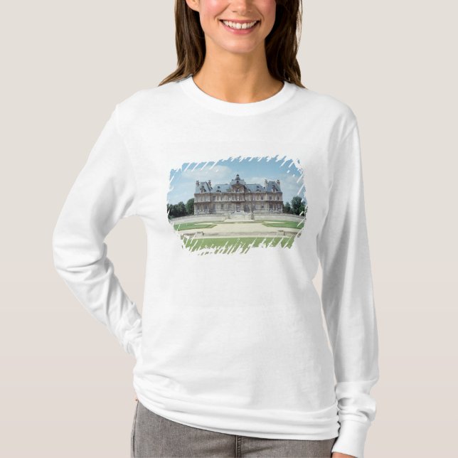 Ansicht der Ostfassade von Chateau de Maisons T-Shirt (Vorderseite)