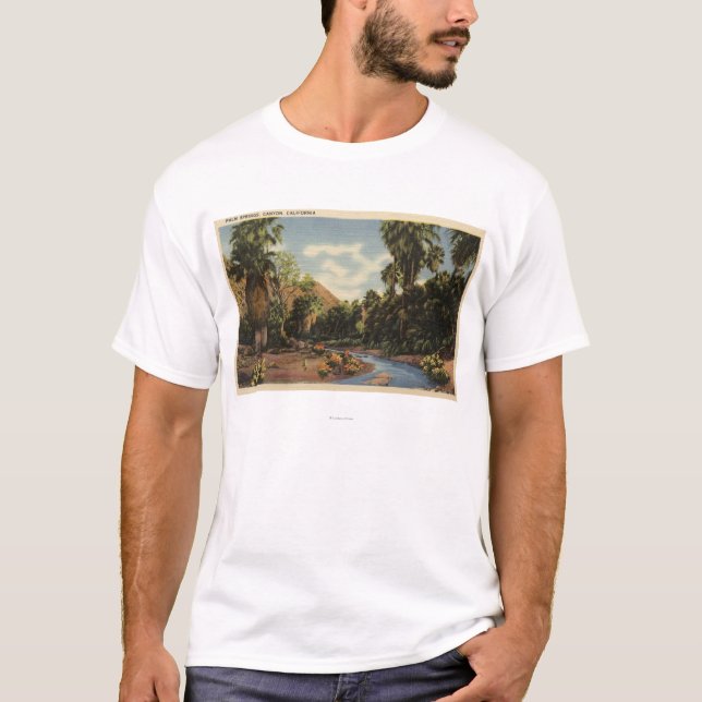 Ansicht der Palm Springs-Schlucht T-Shirt (Vorderseite)