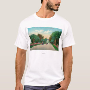 Ansicht der Palmen-Allee auf Sutro Höhen T-Shirt