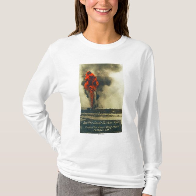 Ansicht der pazifischen groben Ölquelle T-Shirt (Vorderseite)