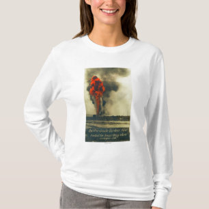 Ansicht der pazifischen groben Ölquelle T-Shirt