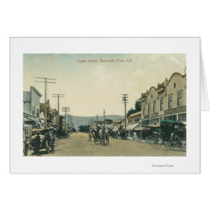 Ansicht der Pferdewagen auf Castro Straße