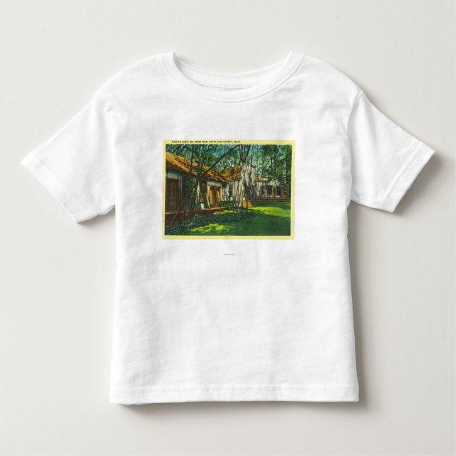 Ansicht der Pionierstadt am großen Baum-Park Kleinkind T-shirt (Vorderseite)