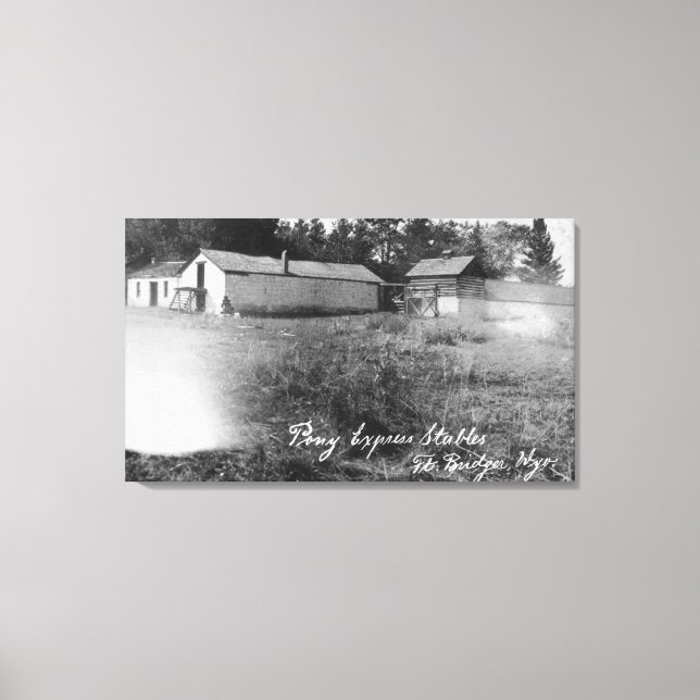 Ansicht der Pony-Express-Ställe Leinwanddruck (Vorderseite)