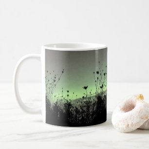 Ansicht der Porsche / Unkraut / Kaffeetasse