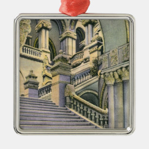 Ansicht der Prunktreppe Ornament Aus Metall