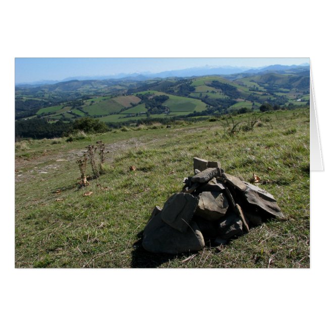 Ansicht der Pyrenäen-Karte (Vorderseite (Horizontal))