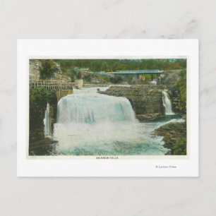 Ansicht der Regenbogenfälle # 2 Postkarte