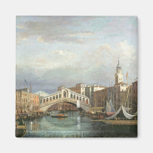 Ansicht der Rialto Brücke in Venedig Magnet