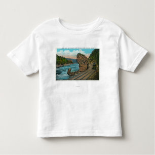 Ansicht der riesigen Felsen-und Laufkatze-Linie Kleinkind T-shirt