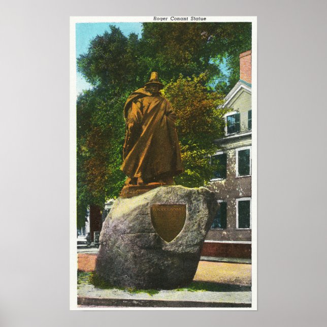 Ansicht der Roger Conant Statue Poster (Vorne)